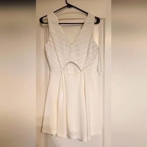 White cocktail dress
